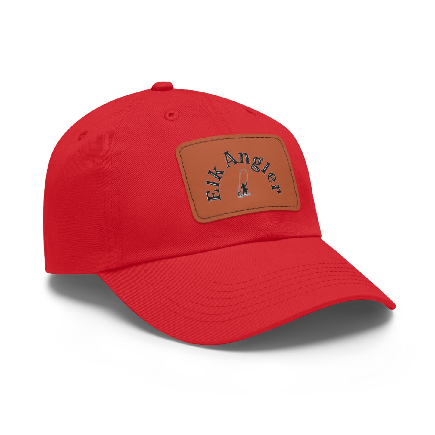 Elk Angler Hat with Leather Patch (Rectangle)