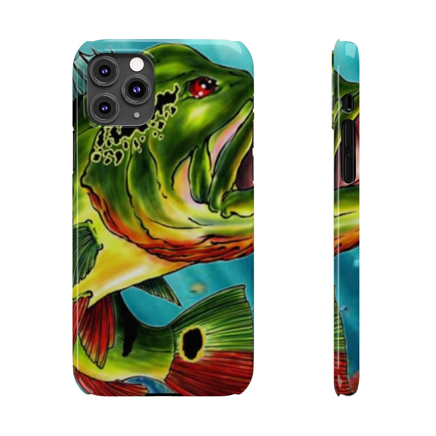 Peacock Bass Phone Case, Fishing Phone Case