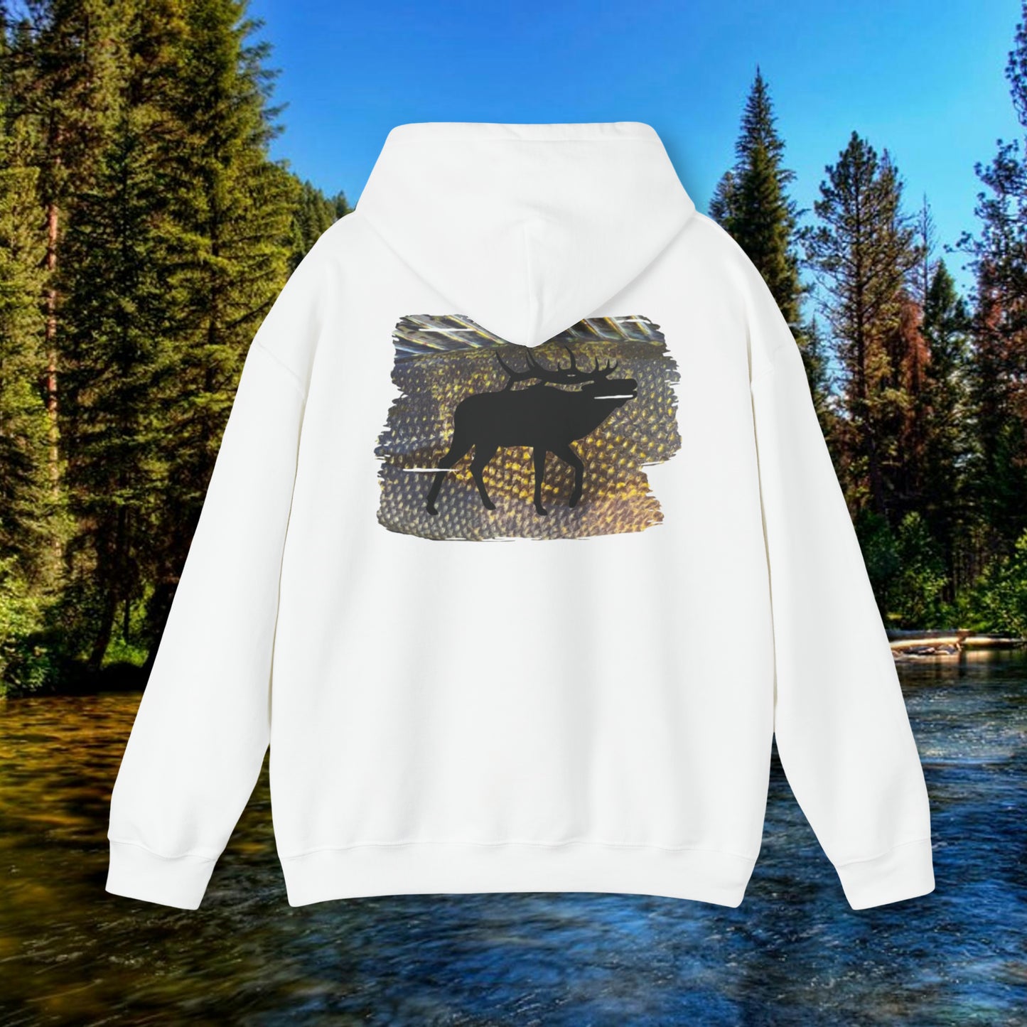 Walleye Elk Angler Unisex Hooded Sweatshirt
