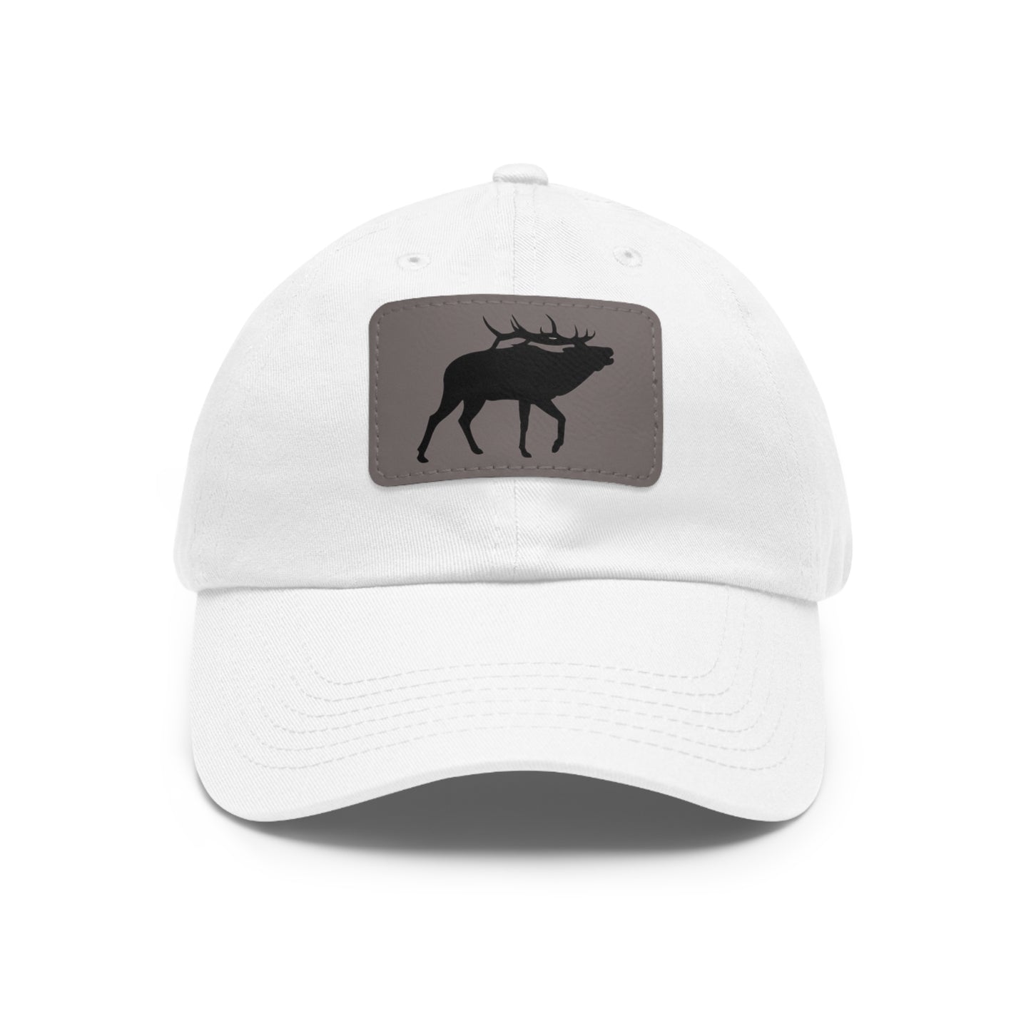 Elk hat with Leather Patch (Rectangle)