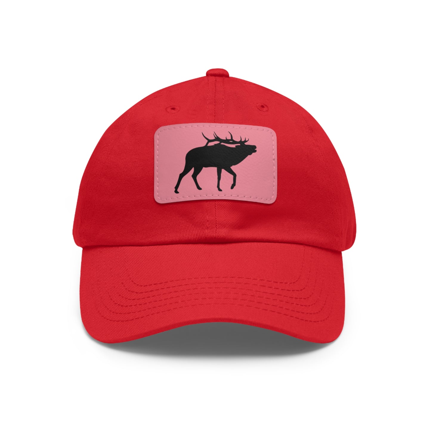 Elk hat with Leather Patch (Rectangle)