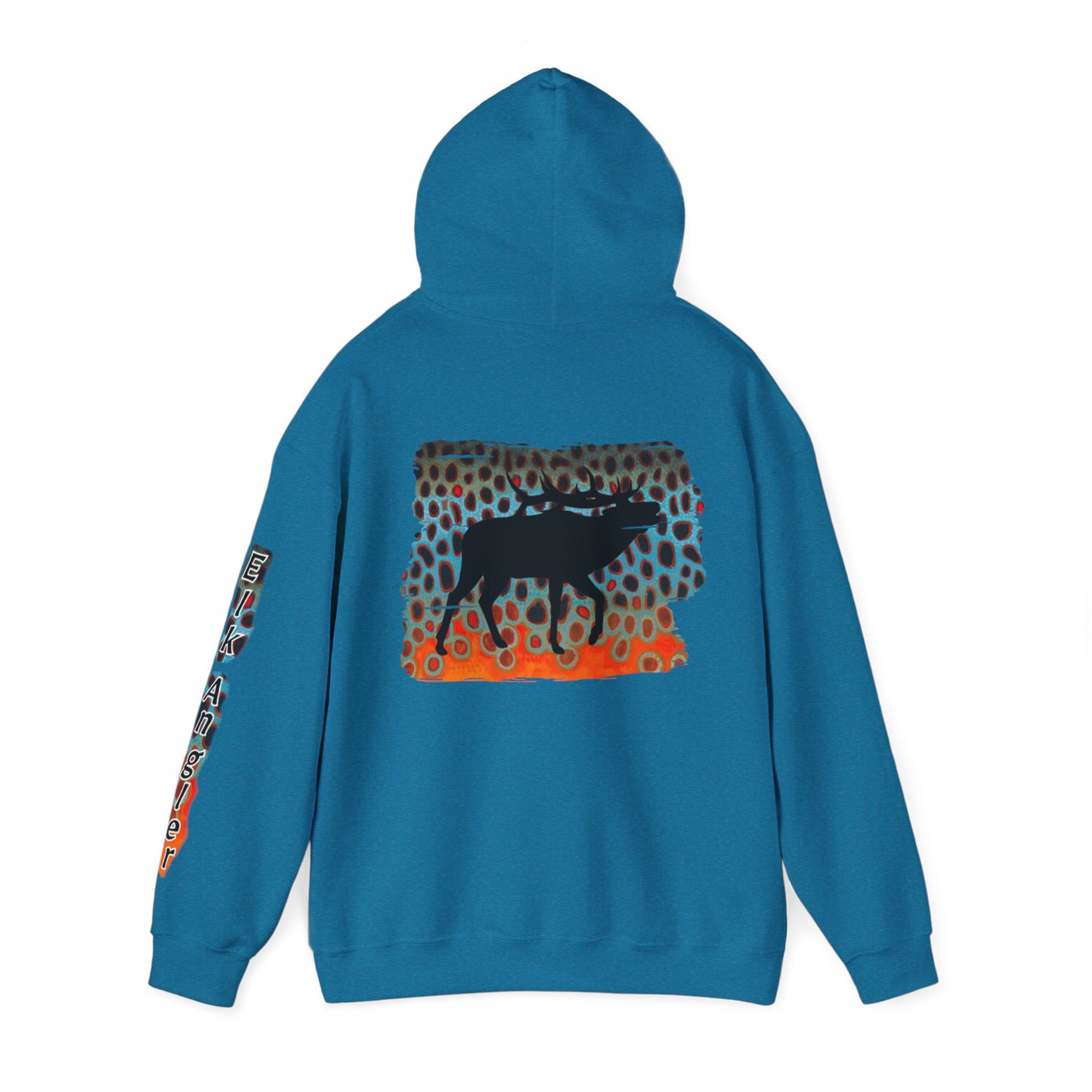 Brown Trout Elk Angler Hooded Sweatshirt