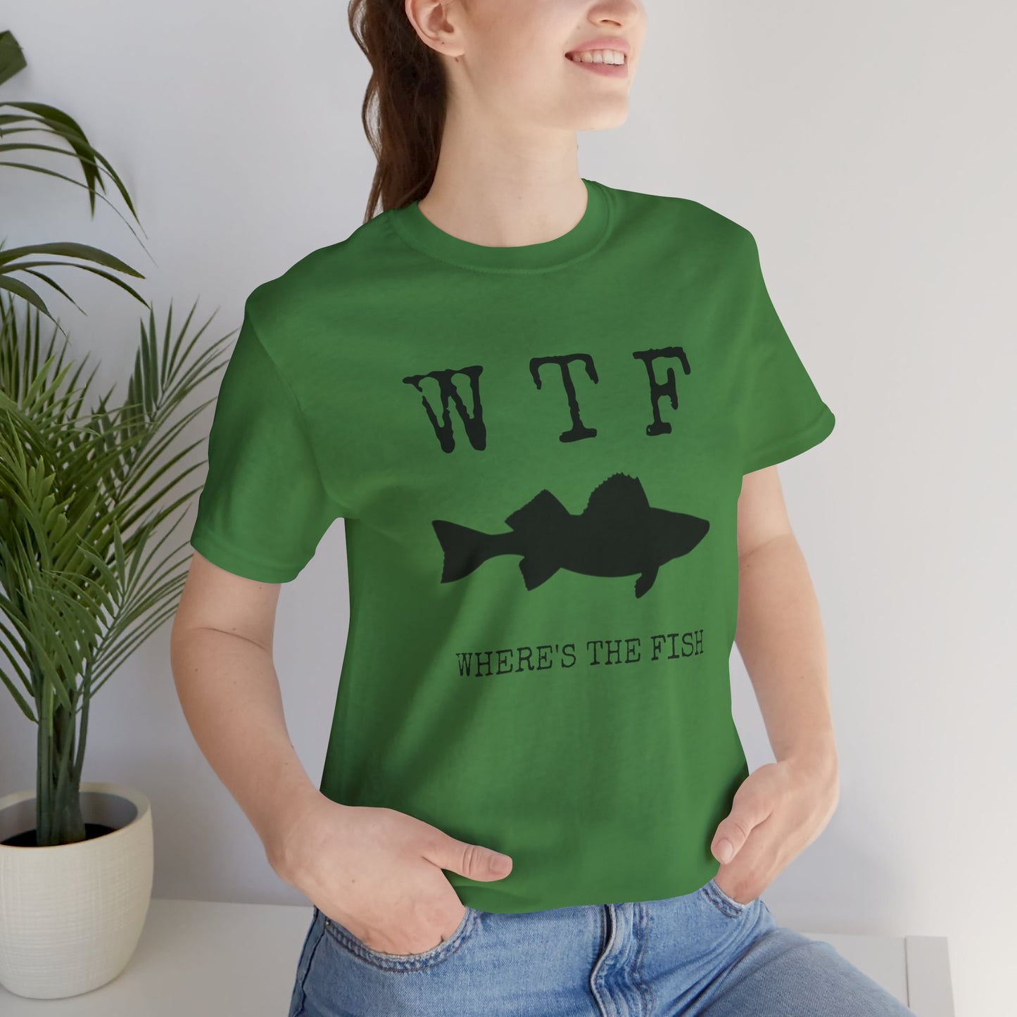WTF Where Is The Fish Shirt, Fisherman Shirt, Fishing Shirts, Catfish Shirts, Fishing T-Shirt, Funny WTF Where The Fish Fisherman Shirt