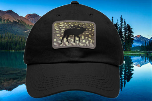 Northern Pike Elk Hat with Leather Patch (Rectangle)