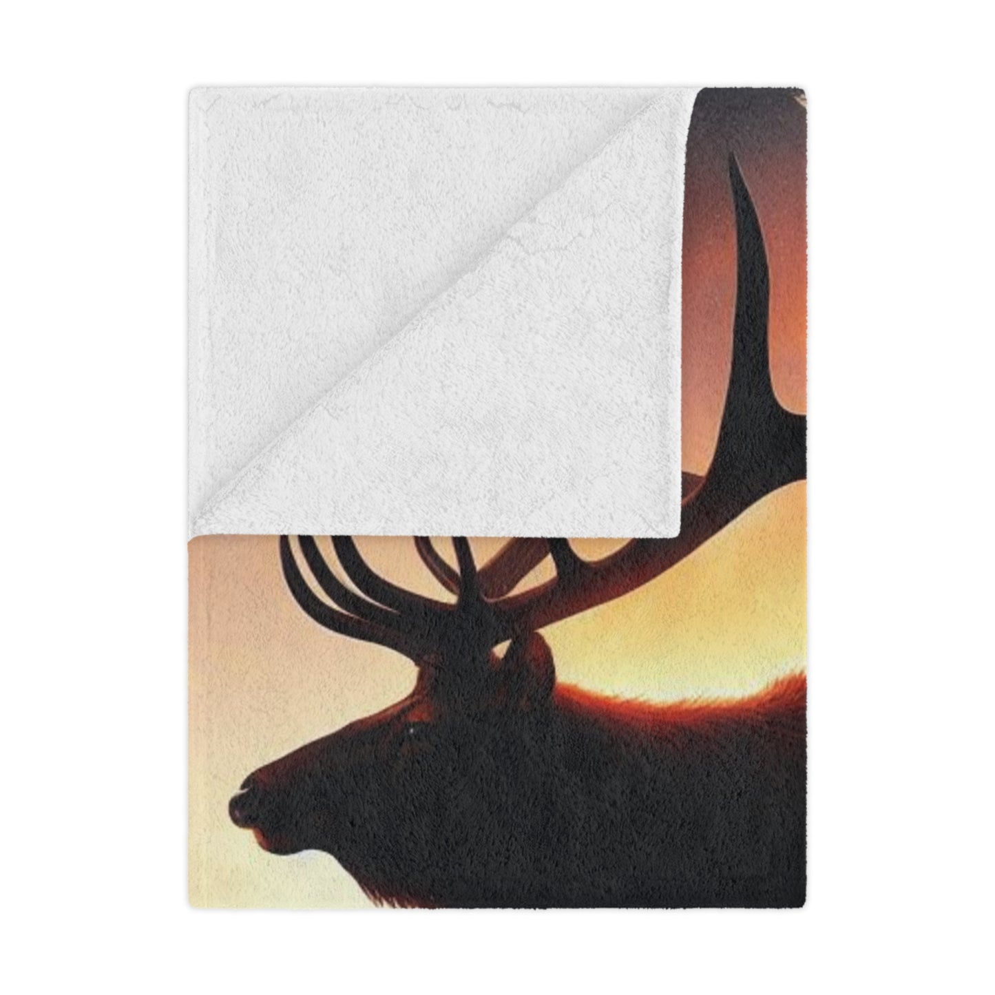 Bull Elk Microfiber Blanket, Elk Blanket
